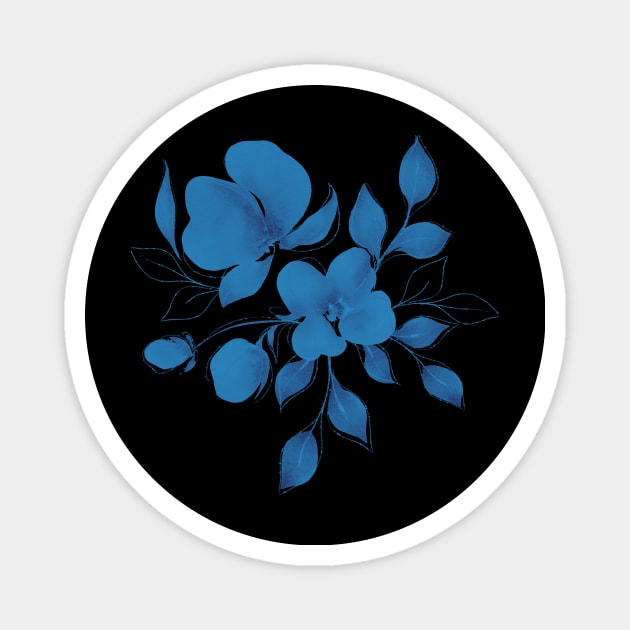 Blue Petal Serenity Magnet by We Connect Store